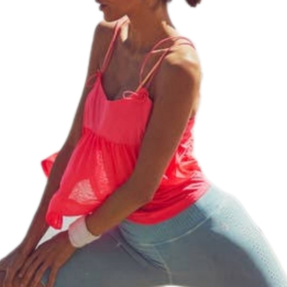 FP Movement by Free People Catch Me Drift Bright Pink Tank in Popsicle Pink